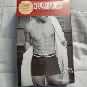 Joe Boxer 3 Boxer Briefs - Black M/M (32-34)